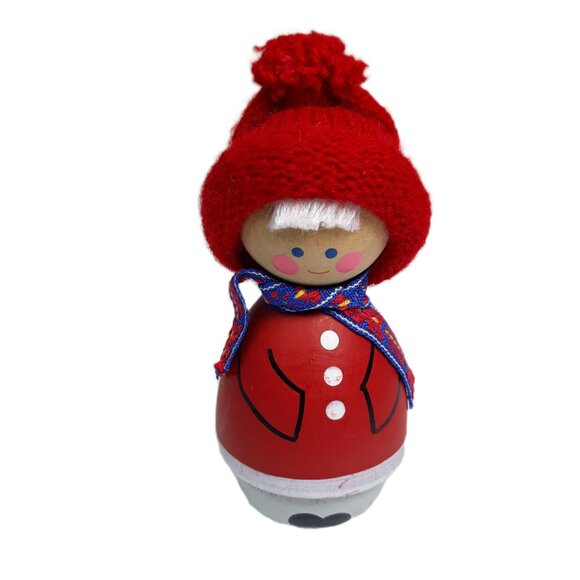 4-Tomte Figurines, Original Ljungstroms of Sweden Handmade Wooden Figures - Picture 10 of 14